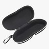 Zipper Hook Yype Eyeglasses Case 6.3"x2.28"x2.91" Black 1 Pc - 3 of 4