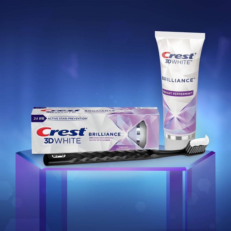 Crest 3D White Brilliance Teeth Whitening Toothpaste - Vibrant Peppermint, 5 of 11