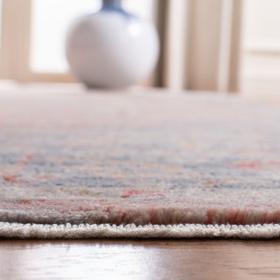 Kenitra Vintage-Style Blue Medallion 5' x 8' Synthetic Area Rug