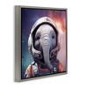 Stupell Industries Astronaut Elephant Portrait Floating Frame Canvas Art - 2 of 4