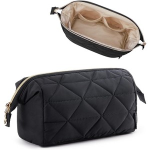 BAGSMART Makeup Bag Travel Makeup Bag, Cute Puffy Make Up Bag - 1 of 3