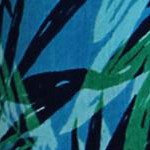 turquoise tropical leaves