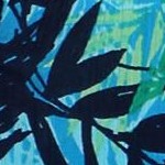 turquoise tropical leaves