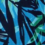 turquoise tropical leaves