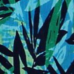 turquoise tropical leaves