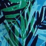 turquoise tropical leaves