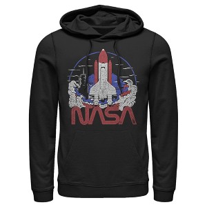 Men's NASA Space Shuttle Lift Off Logo Pull Over Hoodie - 1 of 3