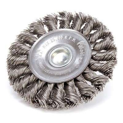 Weiler  Wire Whel Brush,Stem,3-1/4 In.,0.020 In. 94036