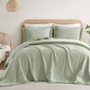 Sapphtopaz 3 Pcs Cotton Comforter Set Cozy Bedding Set, Bedspread Set Premium Cotton Poly Blend, 1 Bedspread, 2 Pillow Shams, Machine Washable - 4 of 4