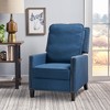 Fabric Push Back Recliner with Nailhead Trim and Contemporary Style - 3 of 4