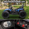 24V Ride On UTV,130W Electric Powered UTV with Remote Control,Spring Suspension,LED Light, 4 Shock Absorbers,Music,UTV for Kids - 4 of 4