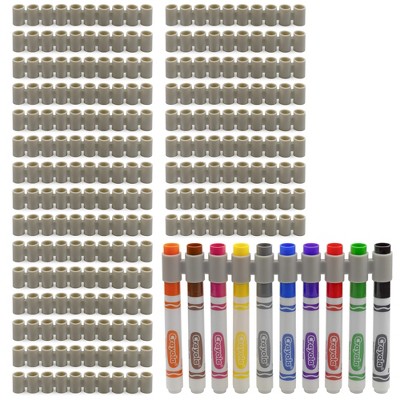 Darware Marker Holders; The Original Marker Gripper Silicone Marker Organizers for Broad Tip Colored Marker Sets, No More Lost Lids