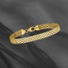 Ross-Simons Italian 18kt Yellow Gold Bismark-Link Bracelet - 3 of 4