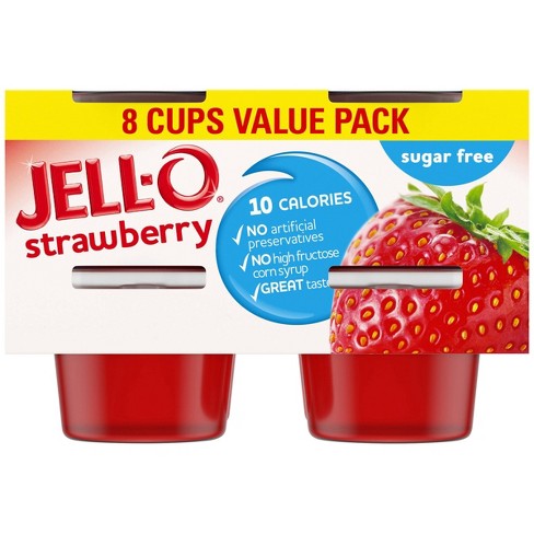 Jell O Sugar Free Strawberry Gelatin 25oz 8ct Target