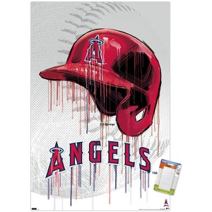 Trends International MLB Los Angeles Angels - Drip Helmet 22 Unframed Wall Poster Prints - 1 of 4