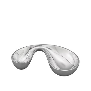 Nambe Morphik Alloy Metal Olive Bowl, Silver,8.75" x 4.5" - 1 of 3