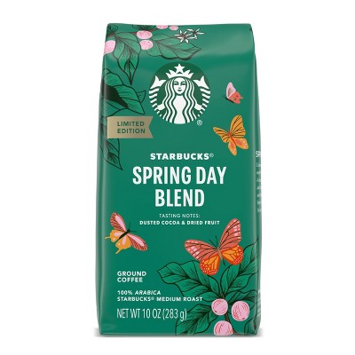 Starbucks Medium Roast Ground Coffee — Spring Day Blend — 100% Arabica — 1 bag (10 oz)