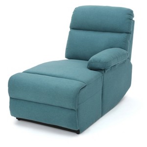 Lazlo Upholstered Chaise Lounge - Dark Teal - Christopher Knight Home, Dark Blue