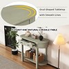 40'' Vintage Narrow Entryway Console Table with Storage Drawers & Shelf,Curved Accent Table for Small Spaces-Baofuwish - 3 of 4