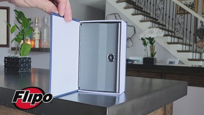 Blue Steel Dictionary Disguised Safe with Key Lock