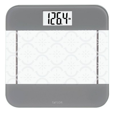 Digital Glass Scale With Stainless Steel Accents Clear - Taylor : Target