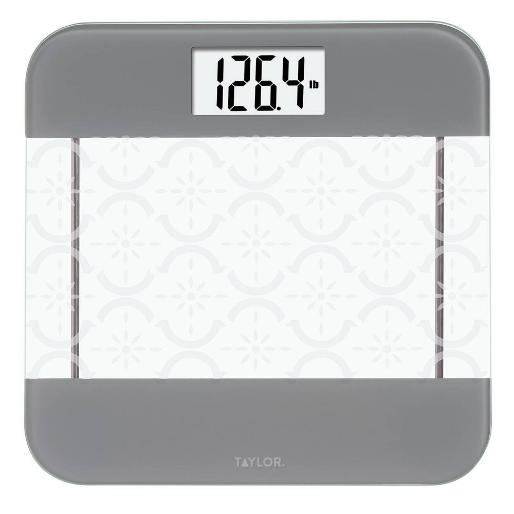 Photos - Scales Taylor Glass Digital Scale with Moroccan Frosted Design Clear  