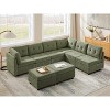 VANOMi Chenille Sectional Sofa with Ottoman - 2 of 4