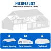 16 ft x 32 ft Party Tent, Heavy Duty Event Shelter with Removable Sidewall, Outdoor Gazebo Canopy for Birthday Party Wedding Event, Straight Edge - 4 of 4