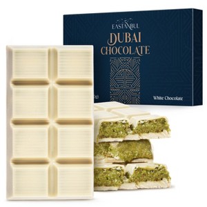 Eastanbul Dubai White Chocolate Bar Pistachio, Viral Candy, Knafeh, 7oz - 1 of 4