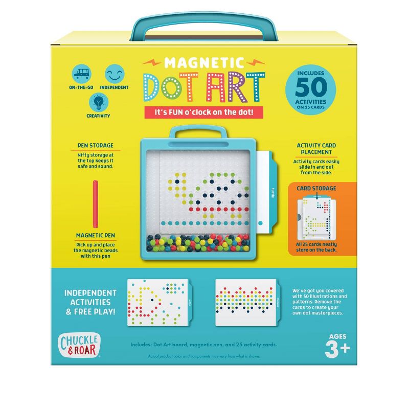 Chuckle &#38; Roar Magnetic Dot Art Designer Travel Art Kit, 5 of 13