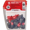 Milwaukee SHOCKWAVE Phillips #2 Insert Bit 48-32-5003 - 15 Piece Contractor Pack - 2 of 2