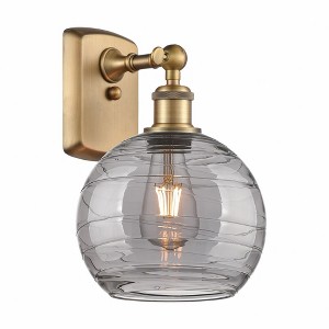 Athens Deco Swirl - 1 Light Wall Sconce In Industrial Style-13 Inches Tall and 8 Inches Wide - 1 of 1