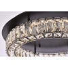 Elegant Lighting Monroe 1 - Light Flush Mount in  Black - 3 of 4