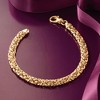 Ross-Simons 18kt Gold Over Sterling Silver Small Byzantine Bracelet - 3 of 4