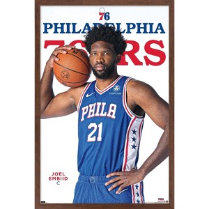 Trends International NBA Philadelphia 76ers - Joel Embiid Feature Series 23 Framed Wall Poster Prints - 1 of 4