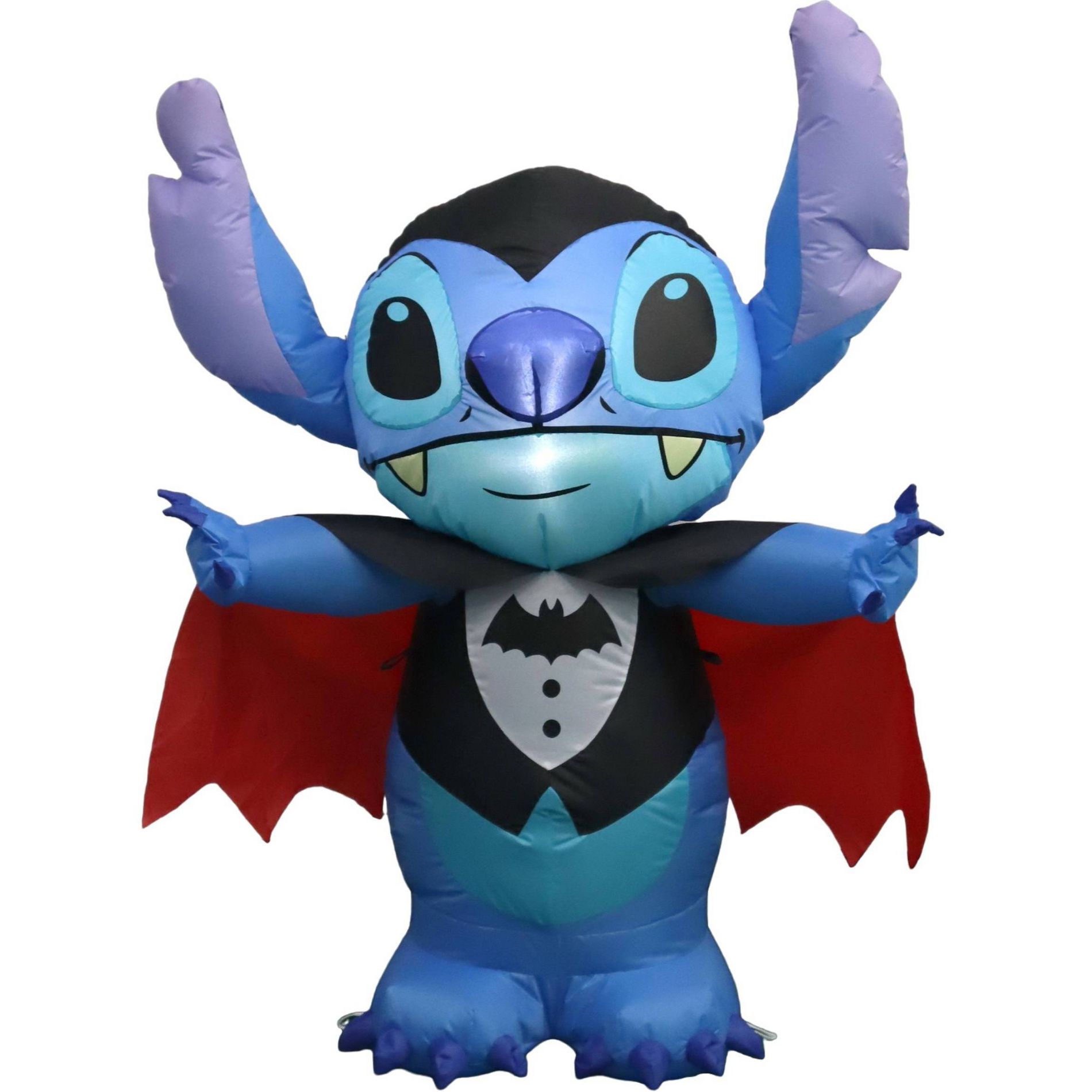 Disney 42" Airblown Stitch Standing in Vampire Costume Halloween Decoration