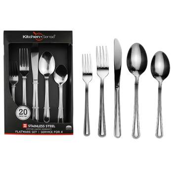 40-piece Silverware Set For 8, Stainless Steel Flatware Cutlery