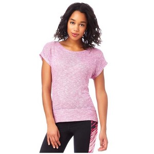 Aeropostale Womens Sheer Scoop-Back Knit Basic T-Shirt - 1 of 3