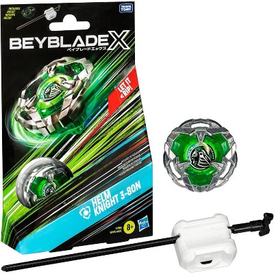 Beyblade X Helm Knight 3-80N Battling Top Starter Pack Set with Defense Type Right-Spinning Top and Launcher