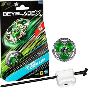 Beyblade X Helm Knight 3-80N Battling Top Starter Pack Set with Defense Type Right-Spinning Top and Launcher - 1 of 4