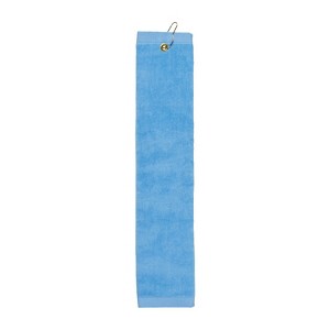 TowelSoft Premium 100% Cotton Terry Velour Golf Towel with Tri-fold Hook & Grommet Placement 16 inch x 26 inch - 1 of 2