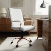 Alamont Mid Back Metal Swivel Office Chair White/Rose Gold - image 3 of 4