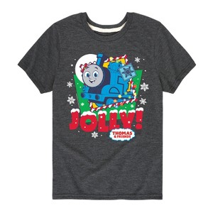 Boys' - Thomas & Friends - Christmas Jolly Short Sleeve Graphic T-Shirt - 1 of 4