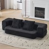 PAGED Fold-Out Transformable Sectional Couch with Supportive Foam,2-Seater Compact Chenille Sofa for Living Room - 2 of 4