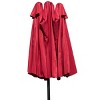 Tangkula 15'Patio Umbrella Double-Sided Outdoor Shade Offset Wine Red - 3 of 4