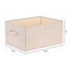 Unique Bargains Fabric Foldable Closet Storage Bins with Handles - 4 of 4