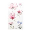 Unique Bargains Realistic Watercolor Flower Temporary Tatto Pink Green 10 Pcs - 3 of 4