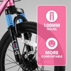 INFURNIC Bicycles 20 Inch Kids Bike with 7 Speeds and Front Suspension for Teens and Children, Pink, 54"*23"*31.5" - 4 of 4