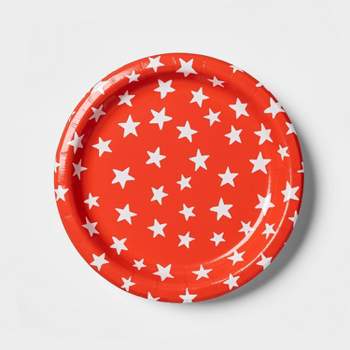 All Over Stars Snack Plate Red/White - Sun Squad™