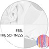 LA LEELA Women's Summer Open Front Oversized Vacation Beachwear Long Bathing Suit Duster Cardigan for Women Holiday Swimwear Coverups M-L White, Solid - 4 of 4